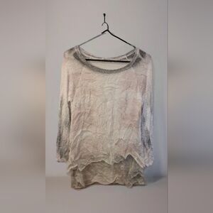 Women's Femme Fatale Chiffon Long Sleeve Blouse White Small Italy